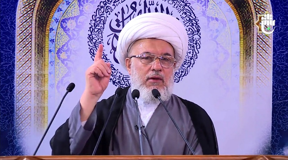 الخطبة الثانية لصلاة الجمعة بإمامة الشيخ الكربلائي في الصحن الحسيني الشريف