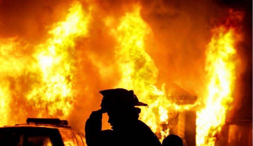 اندلاع حريق ضخم في القسم المحتل من الجولان السوري