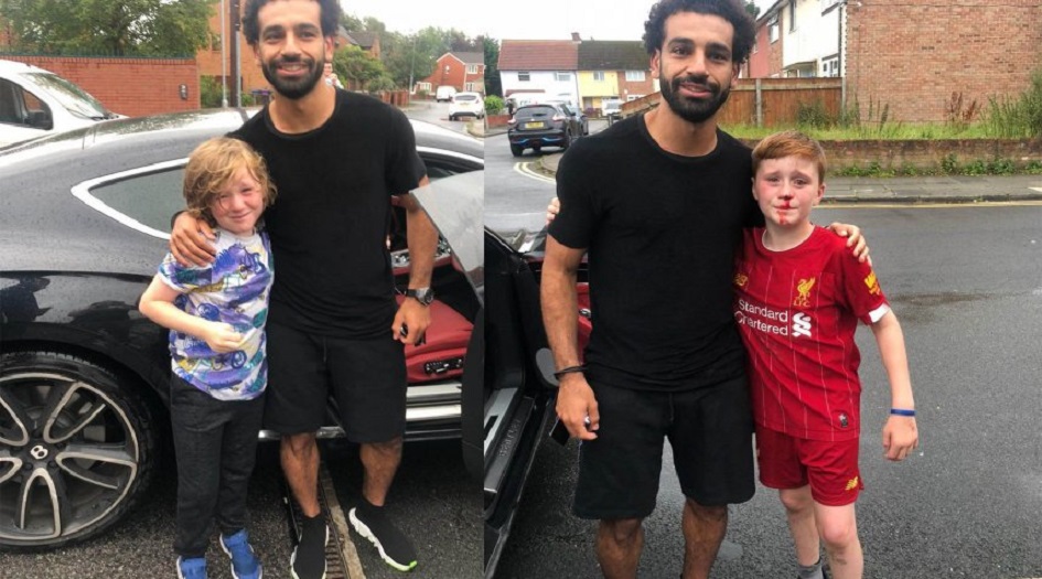 أول تعليق لوالد الطفل الإنجليزي "النازف" على تصرف محمد صلاح