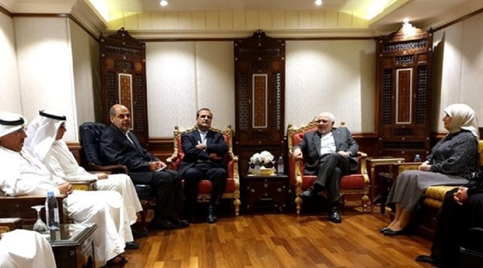 ظريف يلتقي اعضاء جمعية الصداقة الكويتية الايرانية