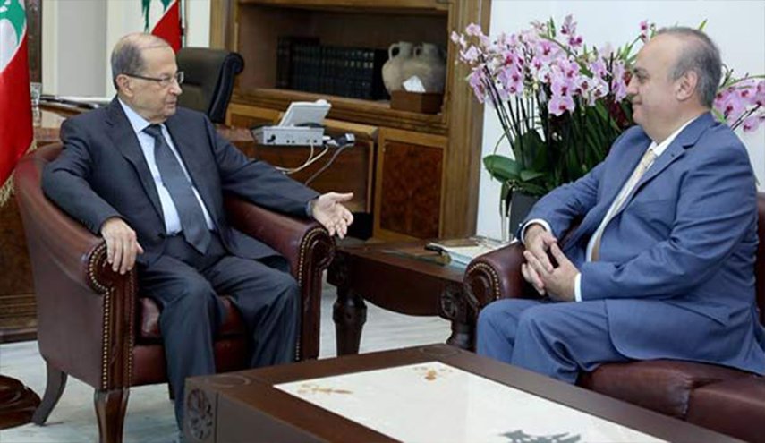 عون خلال استقبال وهاب: لا وحدة للبنان بدون وحدة الجبل