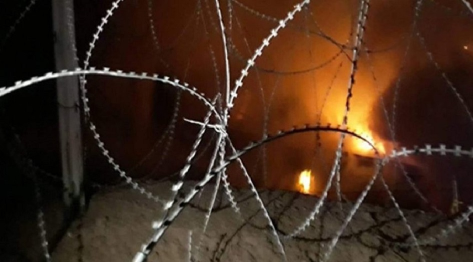 حريق في مقر الحشد الشعبي والدفاع المدني يكشف السبب