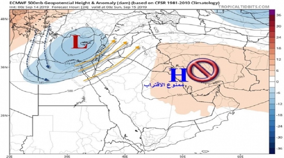 متنبئ جوي : تحذير هام من رياح قادمة للعراق