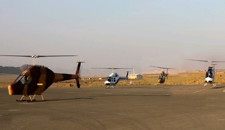 القوة البرية للحرس الثوري تتسلم مروحيات وطنية جديدة