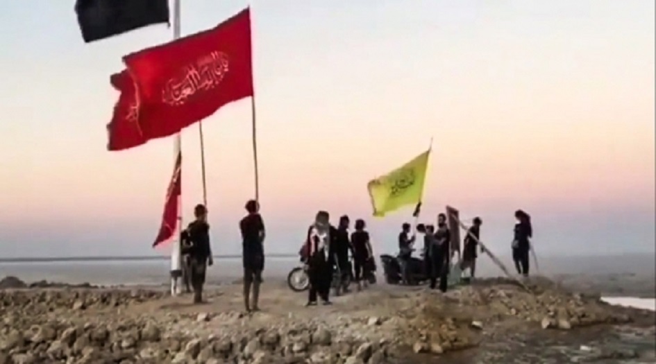  بالصور.. بدء مسيرة الأربعين صوب كربلاء من أبعد منطقة عراقية