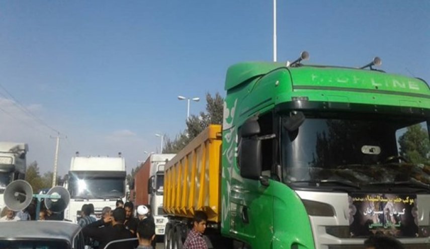 إرسال 2000 شاحنة عبر منفذ شلمجة للعراق في ايام زيارة الاربعين