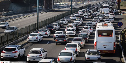 ترافیک پرحجم در مسیر بازگشت زوار
