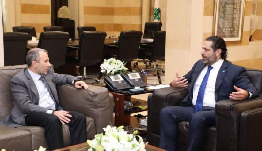باسيل تقدم من الحريري بصيغة طرح ثلاثية للحكومة