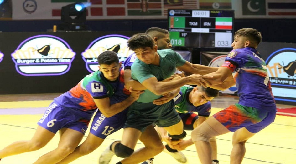 المنتخب الايراني لرياضة الكبادي يسجل ثاني فوز له على غريمه التركماني