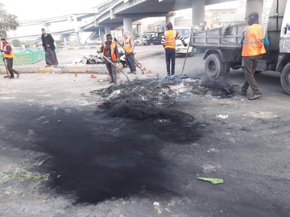 شاهد.. مايحصل الآن في ساحة ثورة العشرين بالنجف الاشرف