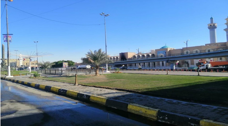 بالصور.. عودة الحياة الى طبيعتها في ساحة ثورة العشرين بالنجف