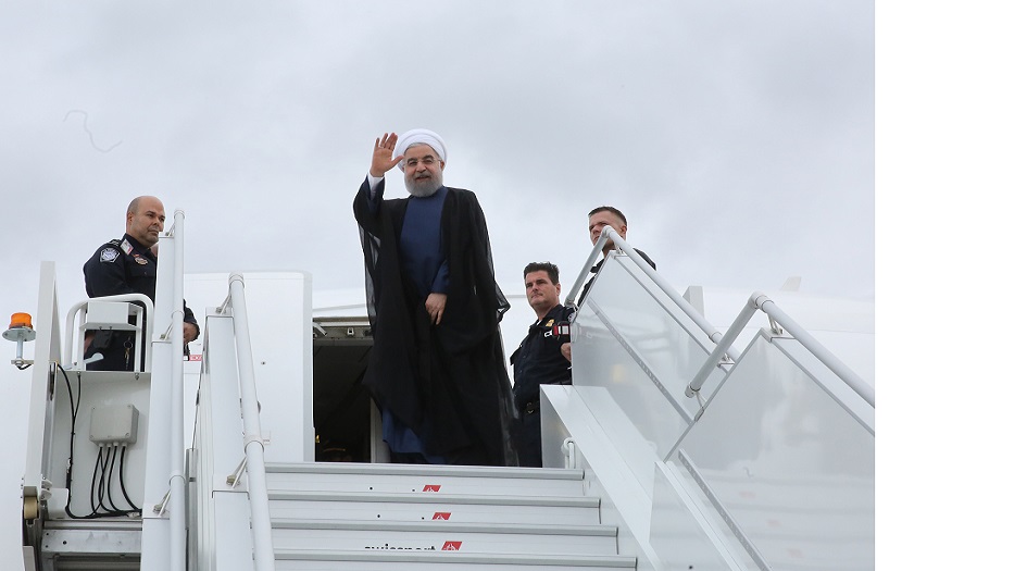 الرئيس روحاني يغادر طوكيو عائدا الى طهران