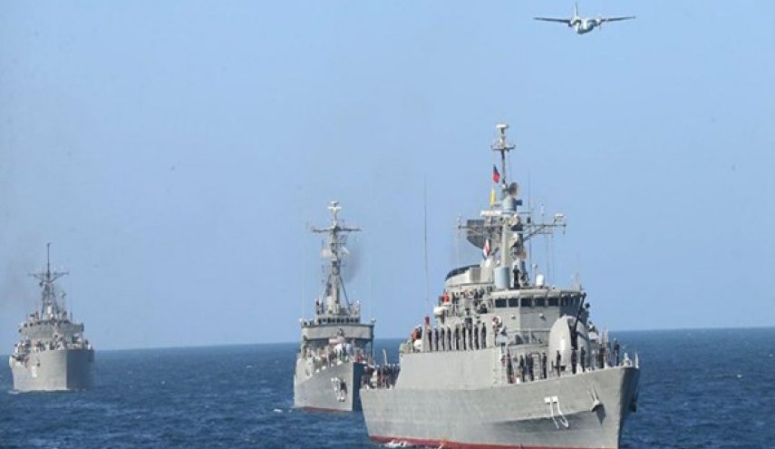 السفن الايرانية والروسية والصينية تدمر أهدافها البحرية بنجاح