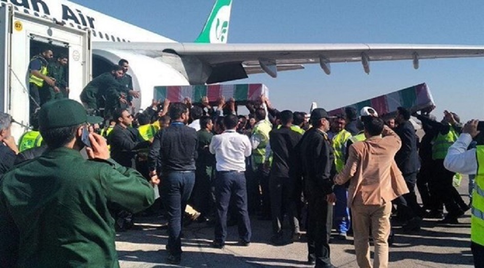 نقل جثامين قادة المقاومة الشهداء من اهواز الى مشهد