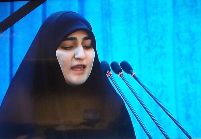  ابنة الشهيد سليماني: أمريكا واسرائيل ستواجهان "يوماً أسود"