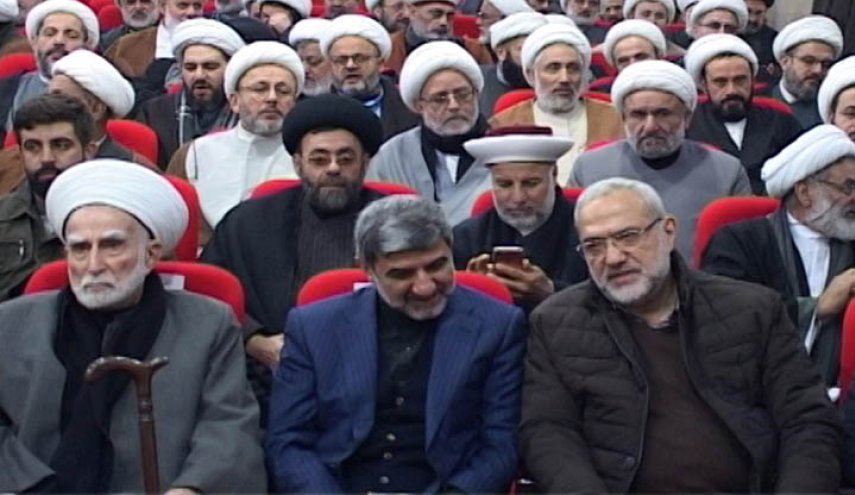 تجمع علماء لبنان يقيم حفلا تأبينيا للشهيدين سليماني والمهندس