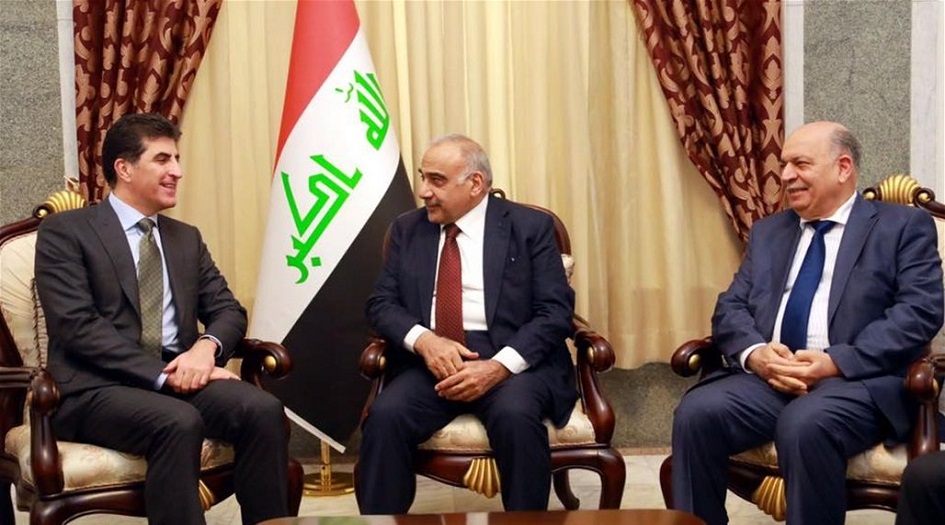 عادل عبد المهدي يصل الى اربيل