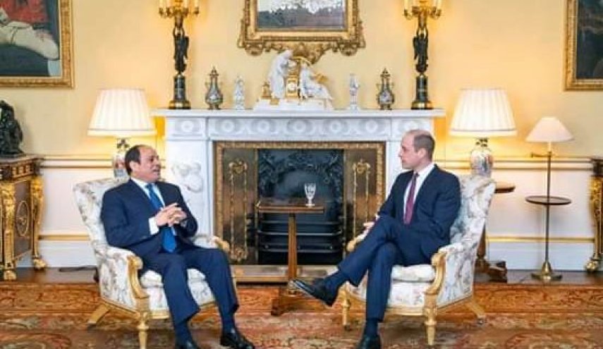 السيسي يلتقي بـ"الأمير وليام"