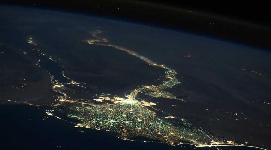 ناسا تنشر صورة نادرة "للنيل المضيء" في مصر