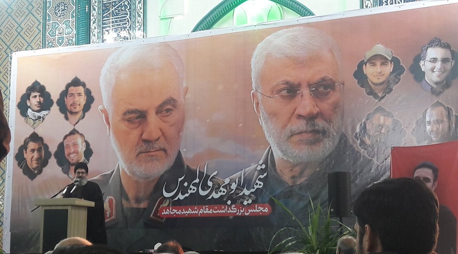 الحشد الشعبي: الثأر لدماء سليماني والمهندس يتحقق بزوال الكيان الاسرائيلي وطرد امريكا