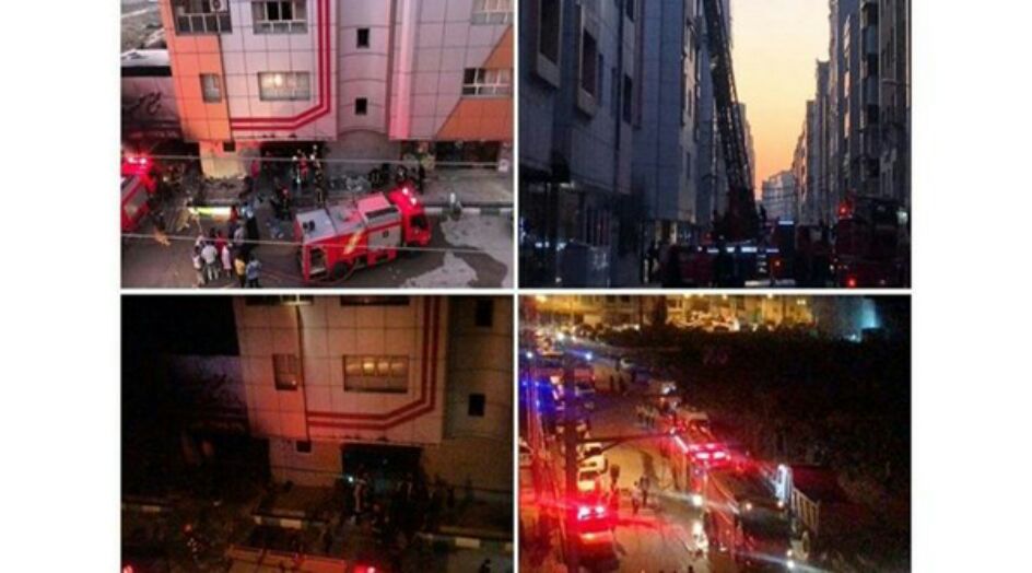 ايران .. مصرع خمسة اشخاص في حريق هائل بمجمع سكني بمدينة قم