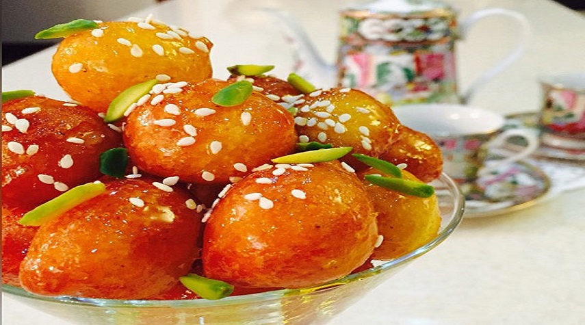 لگيمات شيريني خوشمزه و پرطرفدار عربي+طرز تهيه