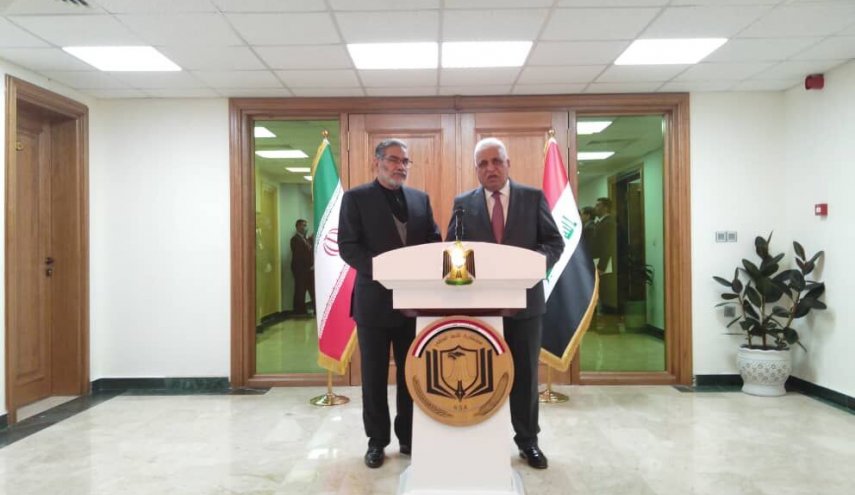 الفياض يشدد لشمخاني ضرورة التعاون على كورونا كالقضاء على داعش