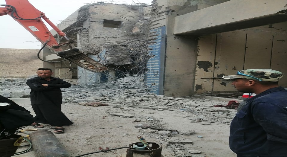 شاهد:  آثار القصف الامريكي على المقرات العسكرية العراقية