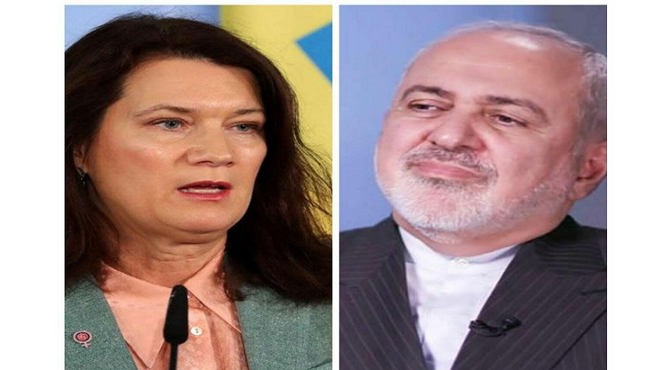 ظريف ونظيرته السويدية يبحثان العلاقات الثنائية وكورونا والقضايا الاقليمية