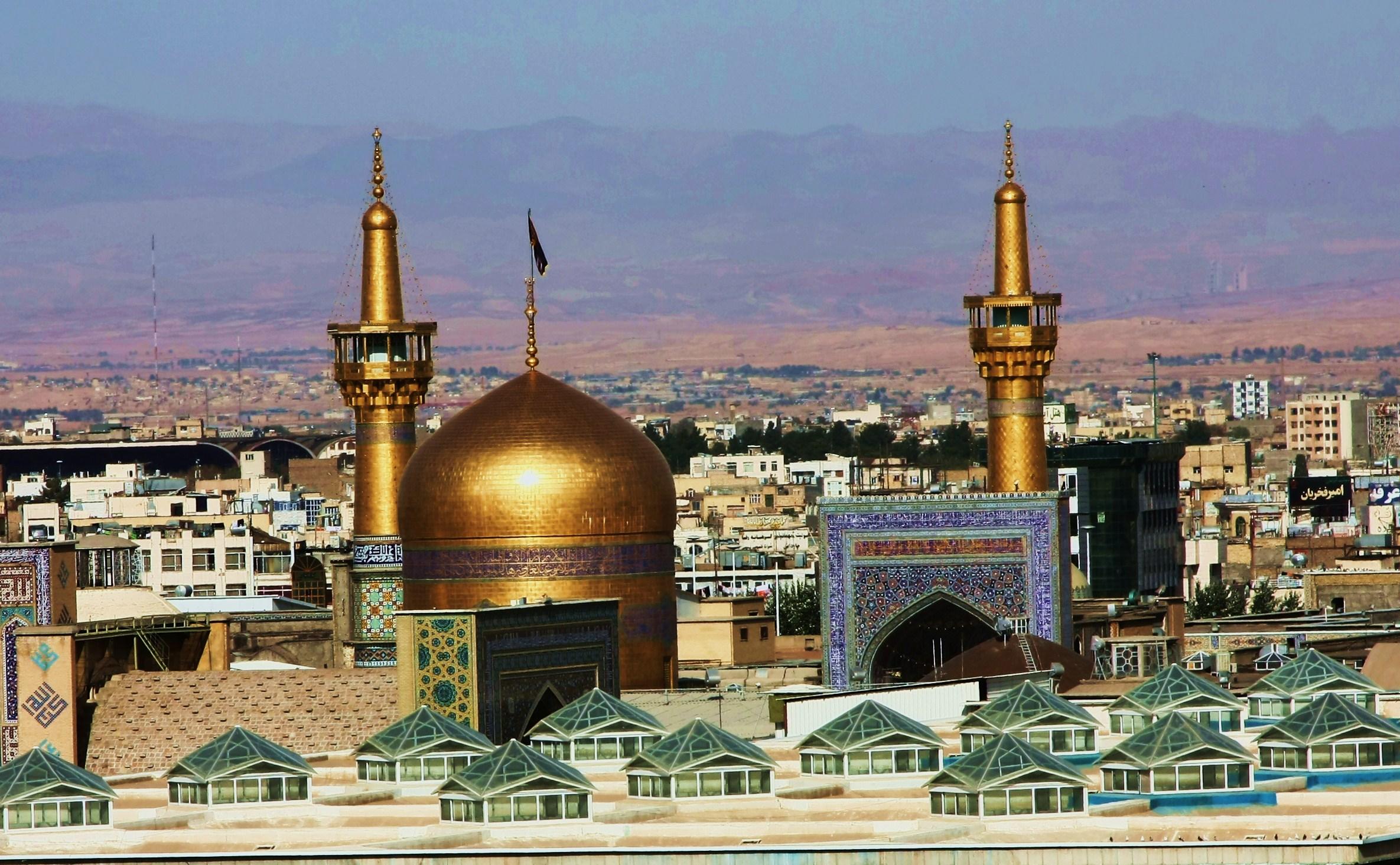 عرض ارادت در تحويل سال به امام رضا (ع) از منزل