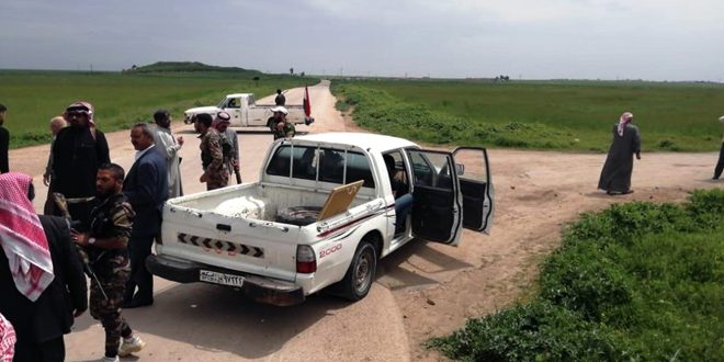 عقب نشینی کاروان نظامی آمریکا برابر شهروندان سوری