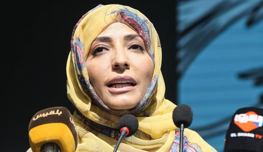 توكل كرمان تتمنى السلامة من منشار 