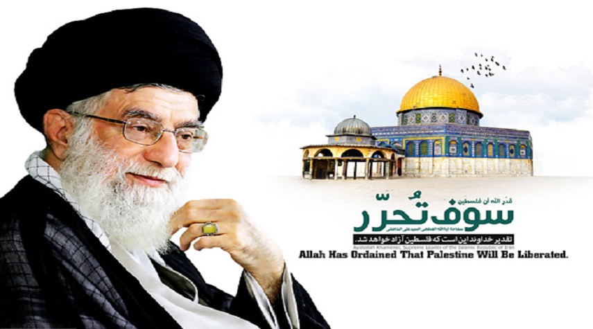 رهبر انقلاب: به زودي در قدس نماز جماعت خواهيد خواند + تصوير نگاشت 