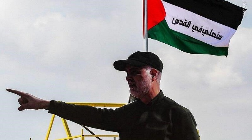 سردار سليماني: فلسطين را تنها نخواهيم گذاشت +عكس