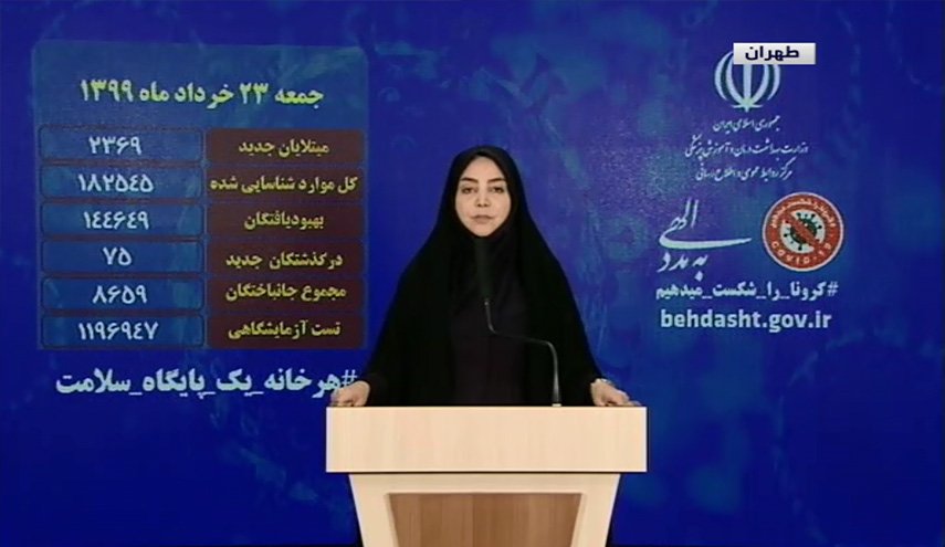 صحة ايران: 2369 اصابة جديدة بكورونا وتعافي 144649