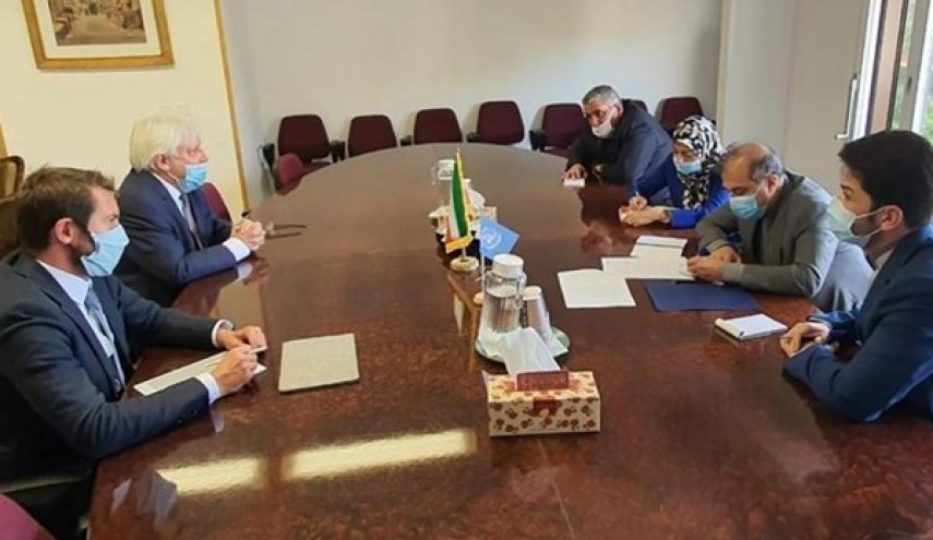 لقاء بين المبعوث الأممي إلى اليمن ومسؤول في الخارجية الإيرانية