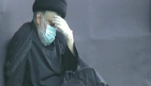 بالصور.. السيد مقتدى الصدر يقيم مجلس عزاء عاشوراء في النجف الأشرف