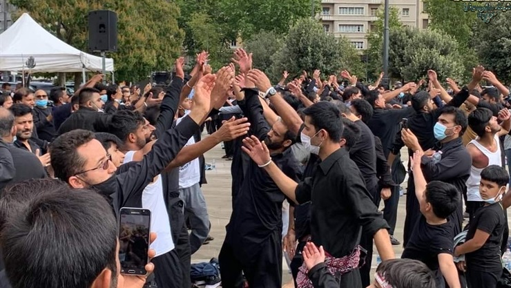 عزاداري روز عاشورا در ميلان ايتاليا +عكس