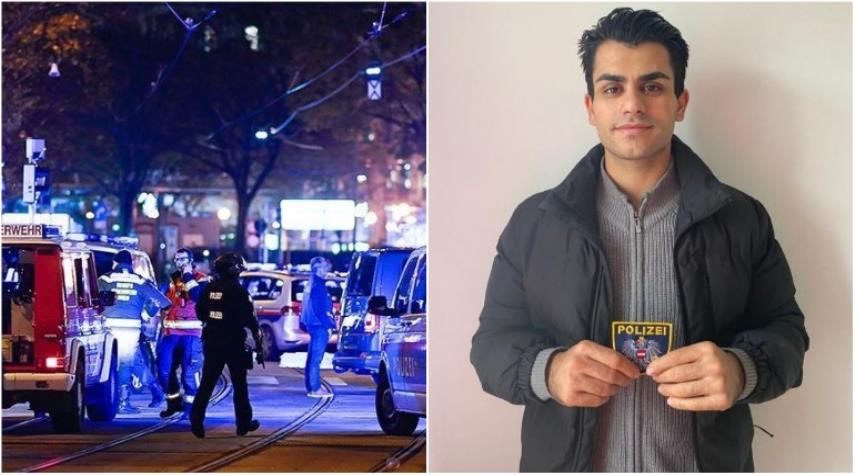 الشرطة النمساوية تقلد شاب فلسطيني نيشانها الذهبي والسبب...