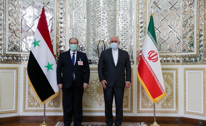 فيصل المقداد با ظريف ديدار كرد +تصاوير