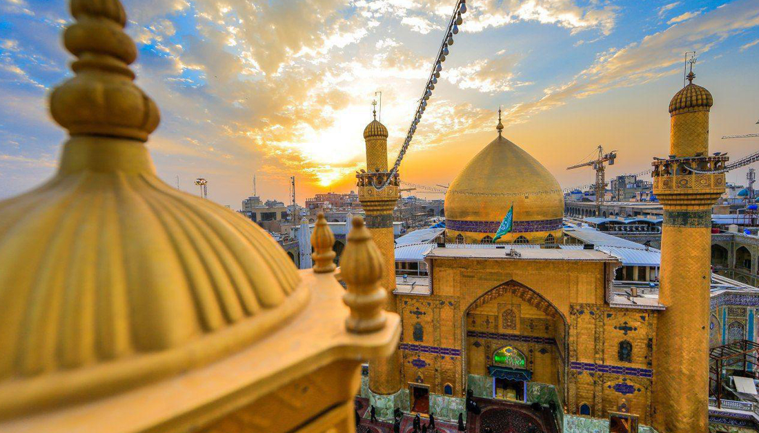 شاهد.. هذا مايقوم به الاطفال في مرقد الامام علي (ع)