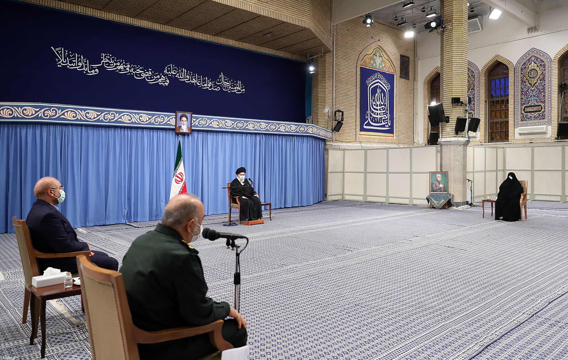 دیدار دست‌اندرکاران مراسم سالگرد شهید سلیمانی با رهبر معظم انقلاب اسلامی