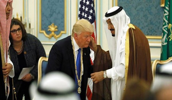 ترامب يتحدث هاتفيا إلى الملك سلمان