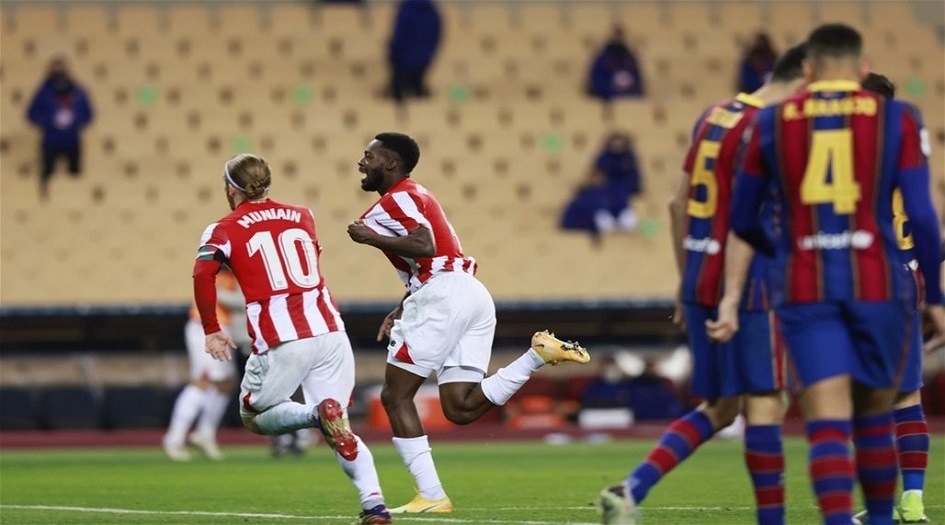 أتلتيك بيلباو يقهر برشلونة ويتوج بالسوبر الاسباني