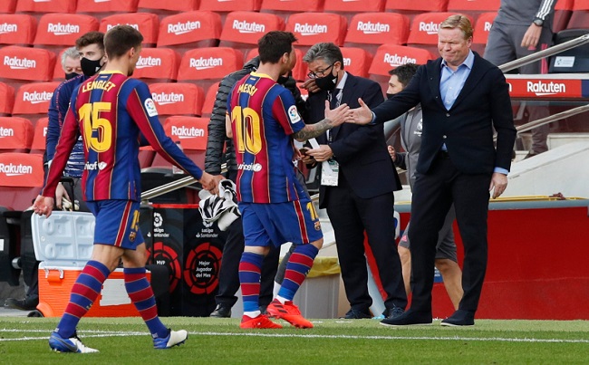 مدرب برشلونة: نوايا خبيثة وراء تسريب تفاصيل عقد ميسي 