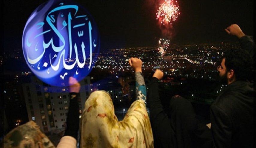 هتافات "الله أكبر" تدوّي في سماء ايران عشية ذكرى انتصار الثورة الاسلامية