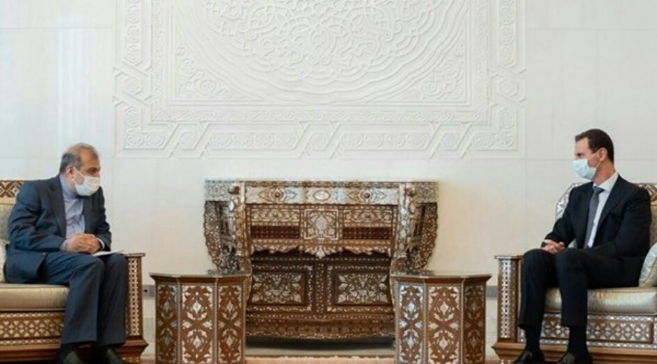 الرئيس السوري يعرب عن تقديره لدعم ايران لسوريا حكومة وشعبا