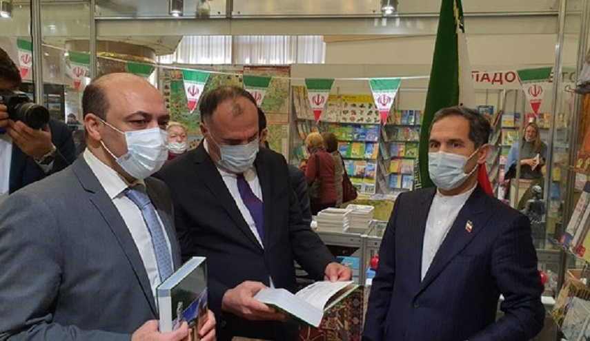 صالة ايران في معرض مينسك الدولي للكتاب الاكثر جمالا وثراءً