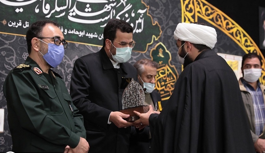 الحرم الرضوي المطهر يشهد مراسم تكريم شهداء فيلق فاطميون