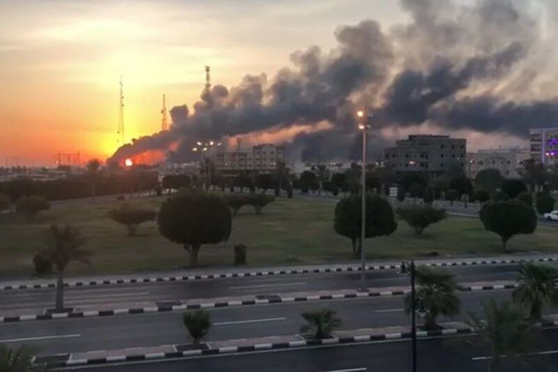 حملات پهپادي يمن به تاسيسات نفتي «آرامكو » 